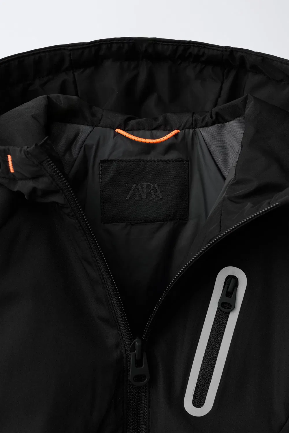 Технический водоотталкивающий дождевик ZARA, Black — фото 3