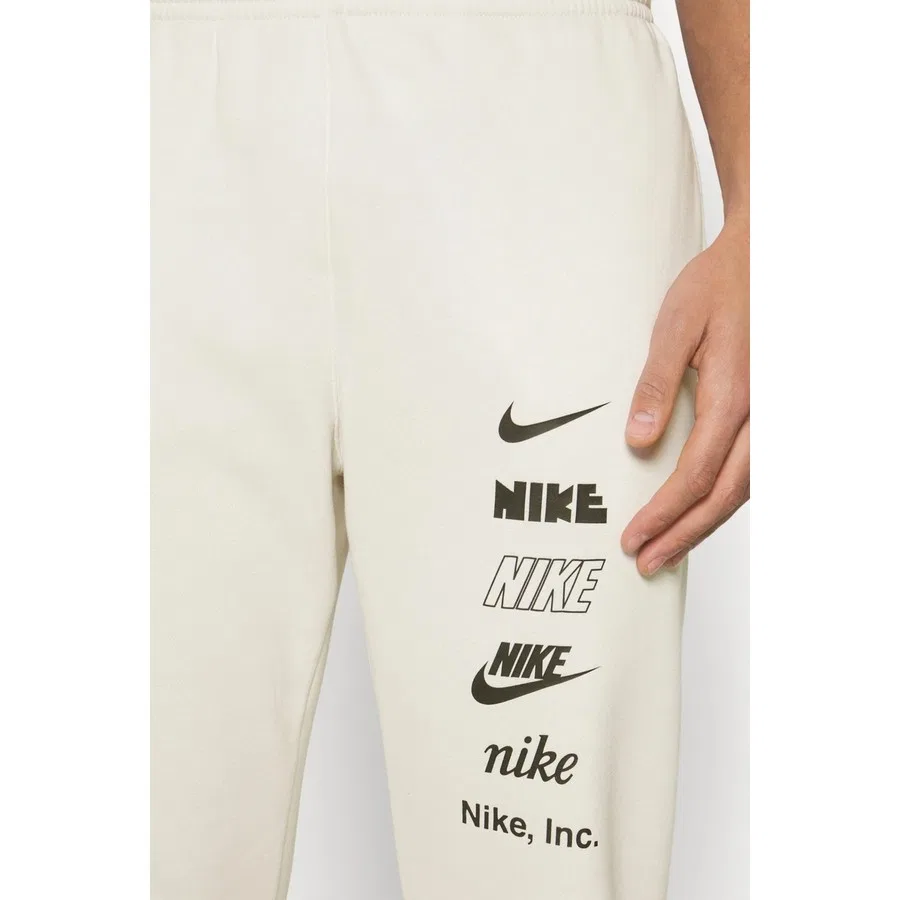 Спортивные брюки с принтом Sportswear Club Fleece Stack Logo Pant Nike, Молочный — фото 3