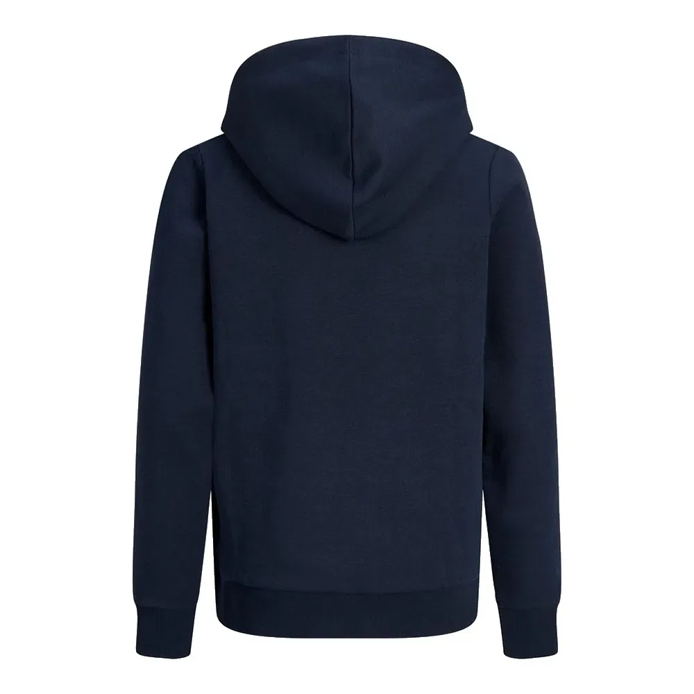Детское худи с принтом Jack & jones Logo 2Col, Blue — фото 4