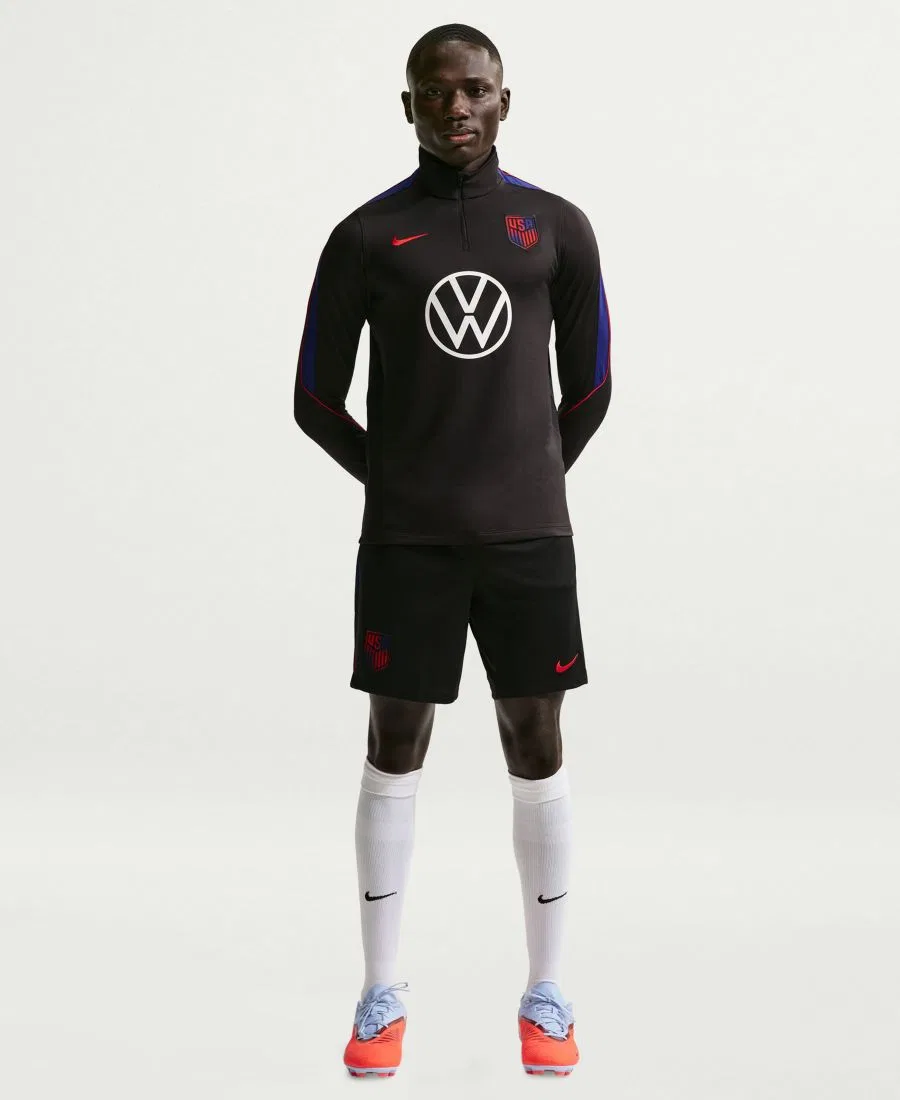 Футбольные шорты USMNT Strike Soccer Dri-FIT Knit Shorts Nike, черный/синий