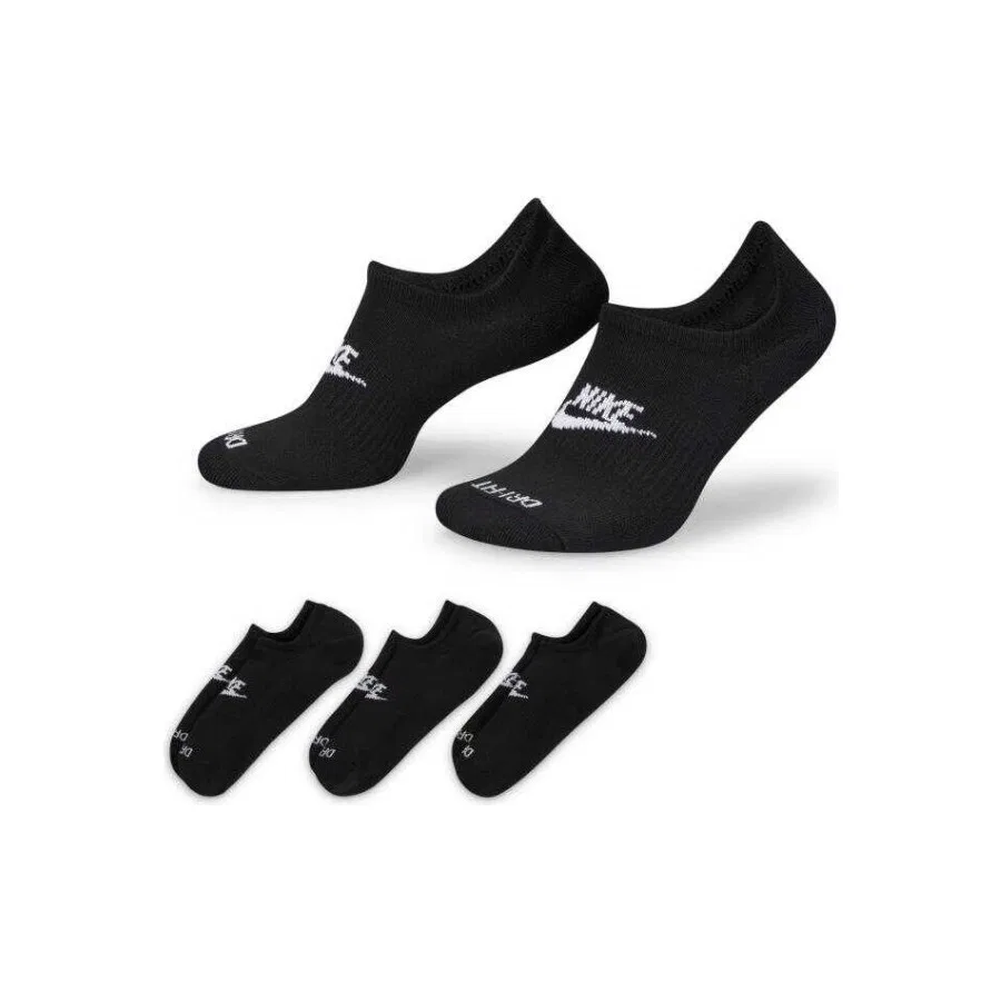 Носки спортивные с плотной подошвой Nike Everyday Plus Cush Footie 3 пары, Черный