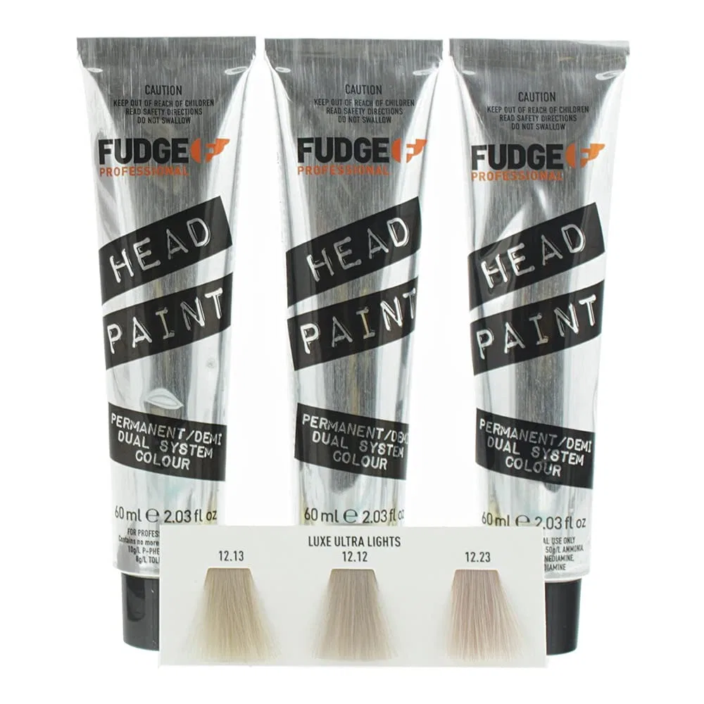 Набор для осветления волос Headpaint High Lift Trio, Fudge, 3 предмета, 100 мл, Белый — фото 4