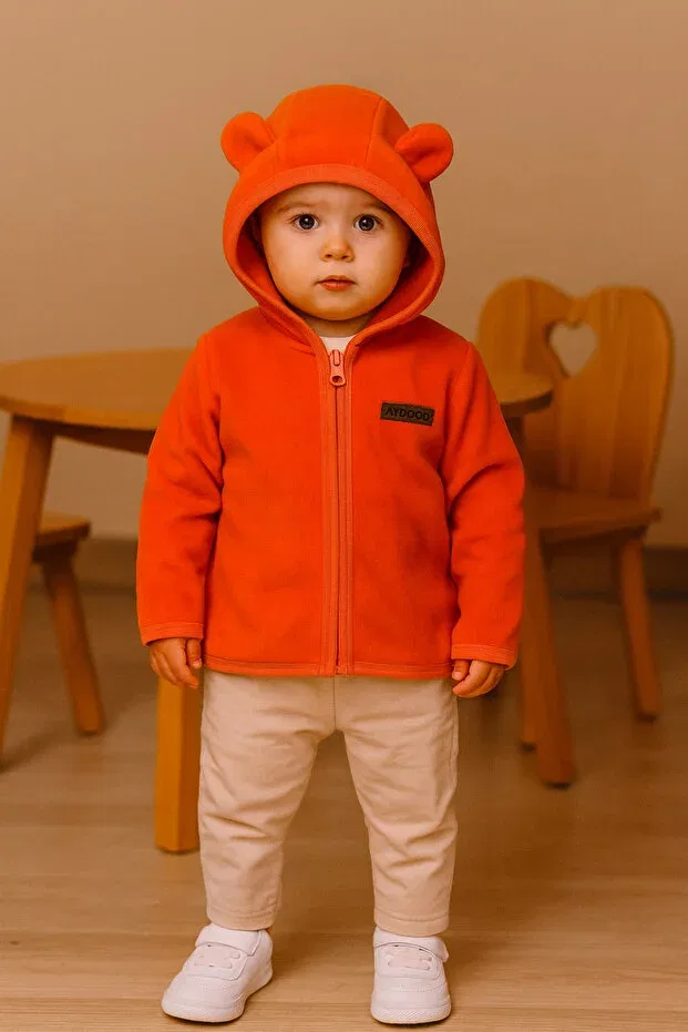 Детский кардиган без рукавов Aydodo, Dark Orange