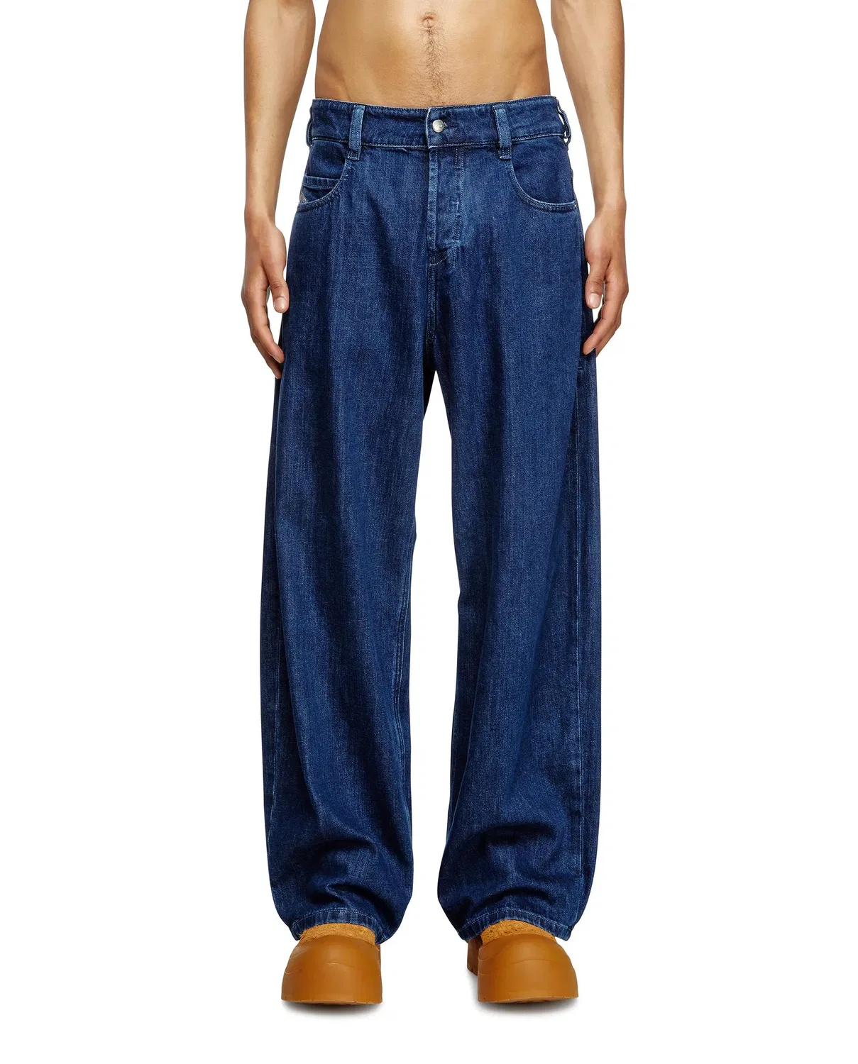 Мужские джинсы свободного кроя Diesel, Azul Denim