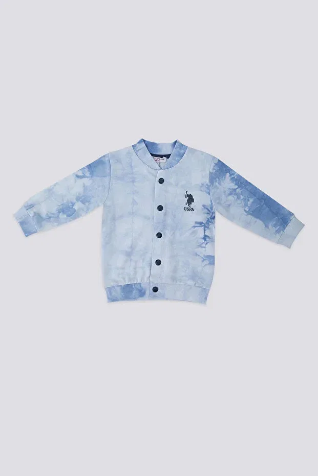 Детский кардиган для девочек с принтом U.S. Polo Assn., Blue Batic