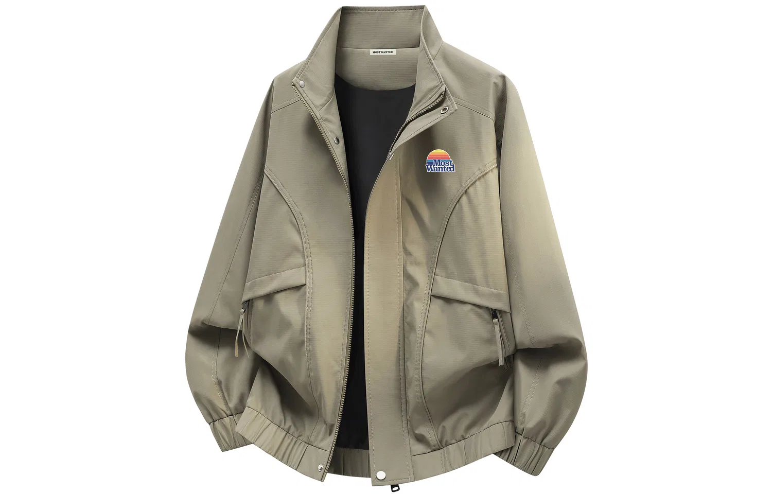 Детское пальто с воротником-стойкой Unisex Khaki MostwantedLab, Хаки
