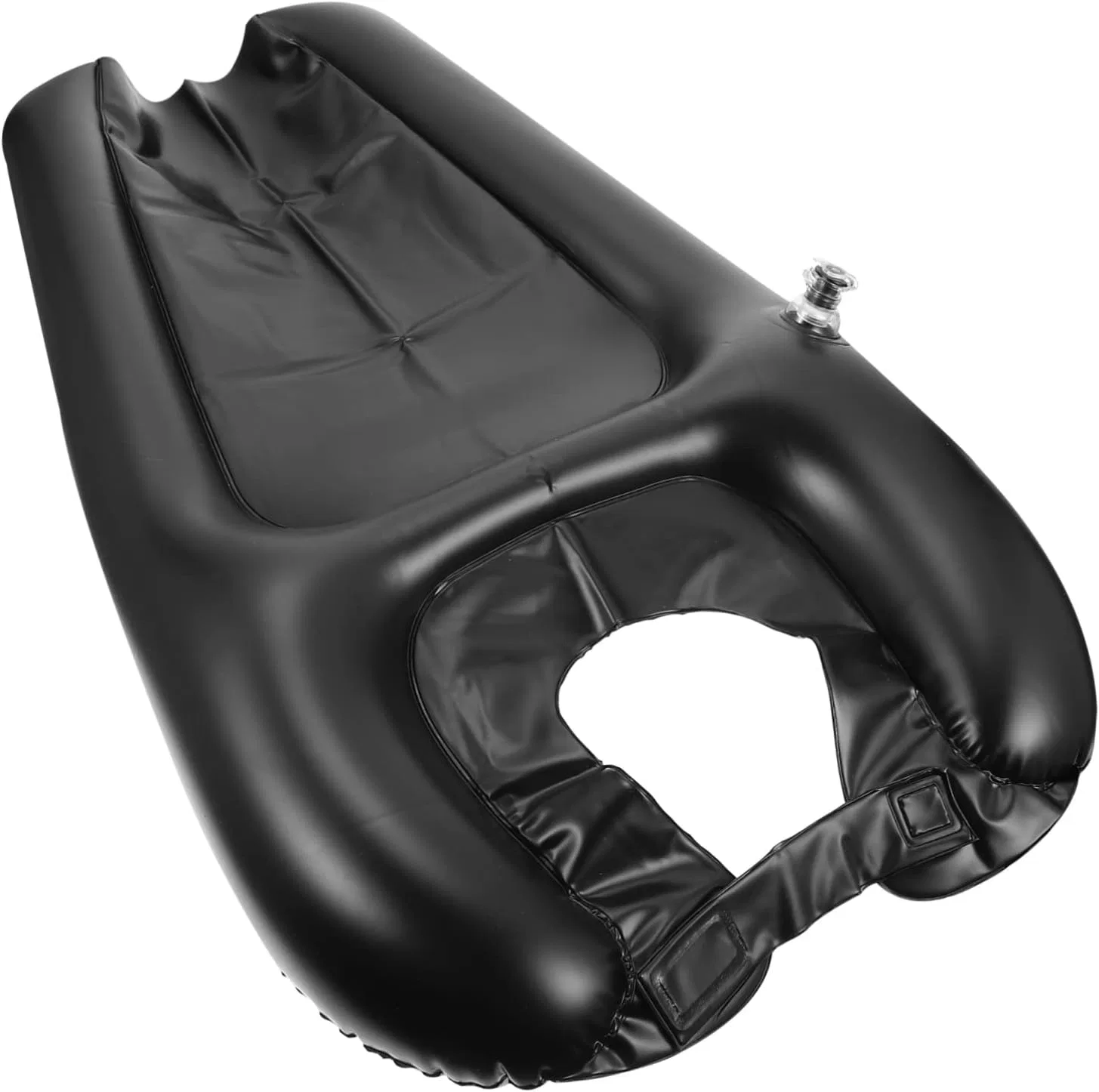 Надувная подушка для мытья волос, WRITWAA, PVC, 60x38x5 см, Черный