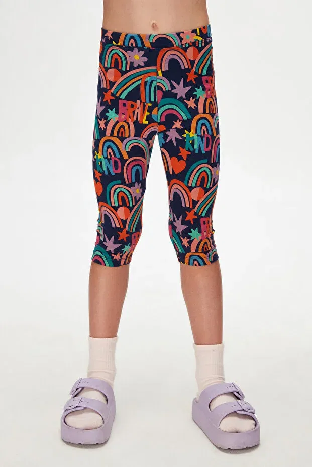 Детские шорты для девочек с принтом Brave & happy girl Lovetti, Patterned