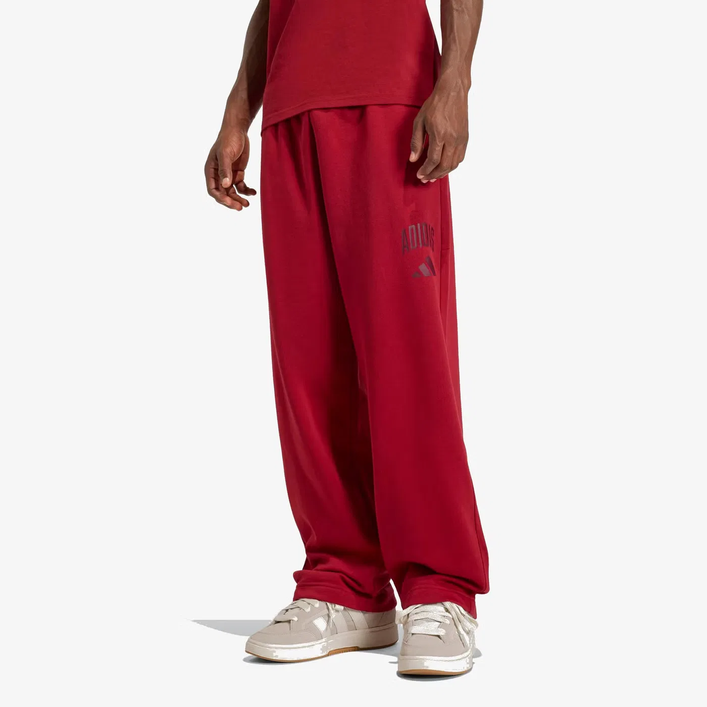Джоггеры с принтом Collegiate Adidas, бордовый — фото 2
