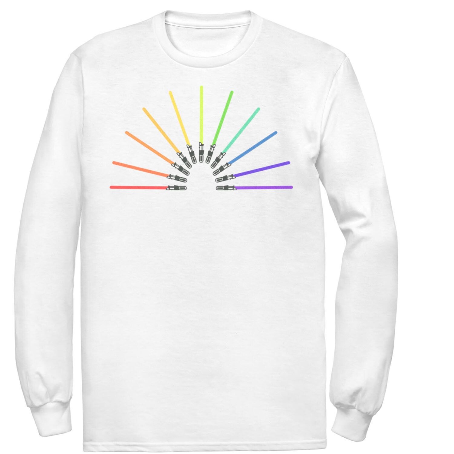 

Мужская футболка Star Wars Pride Rainbow Lightsabers Licensed Character