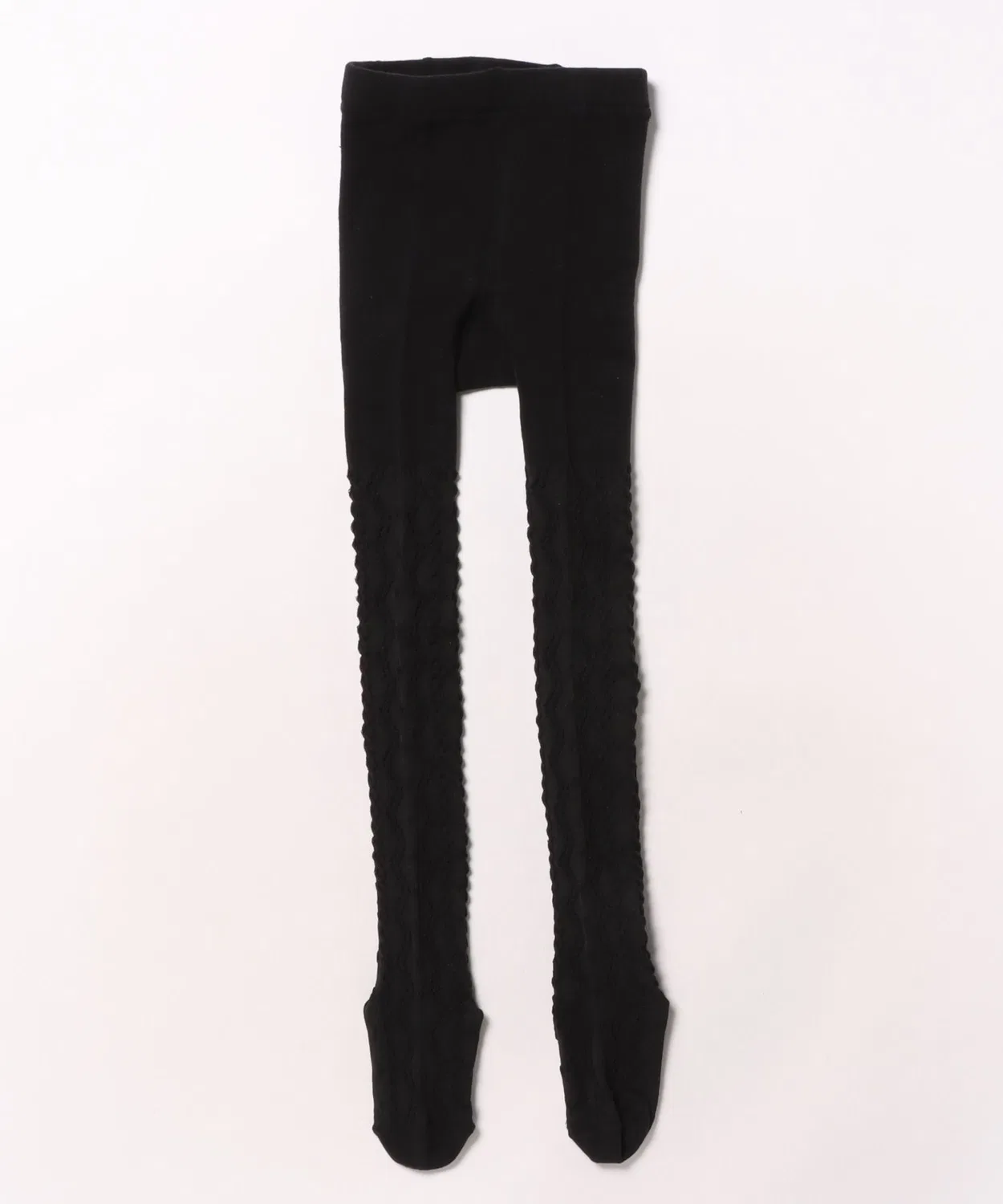 Детские колготки с ажурным узором и лентами Kids Foret, Black