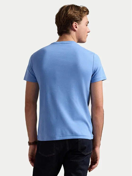 Футболка slim fit Polo Ralph Lauren, синий — фото 3