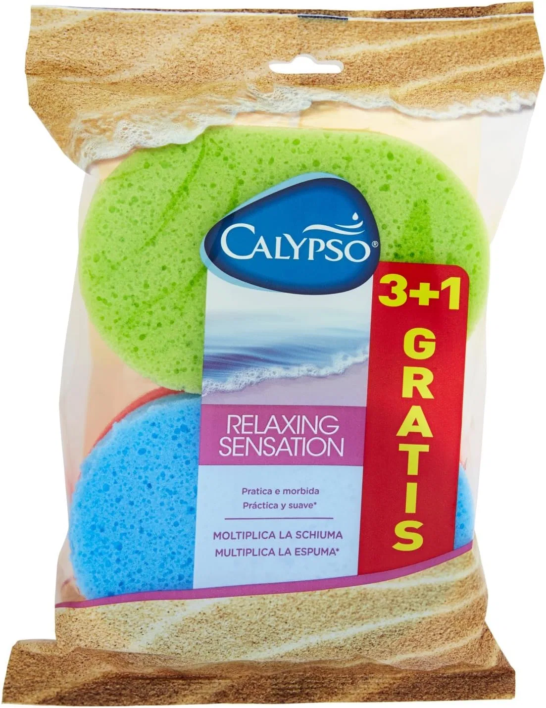 Губки для ванны Calypso Relaxing Sensation, набор из 20 штук, Белый