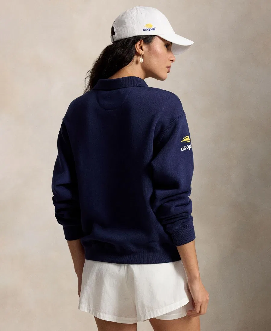 Женская рубашка-поло с длинным рукавом US Open Polo Ralph Lauren, Refined Navy — фото 4