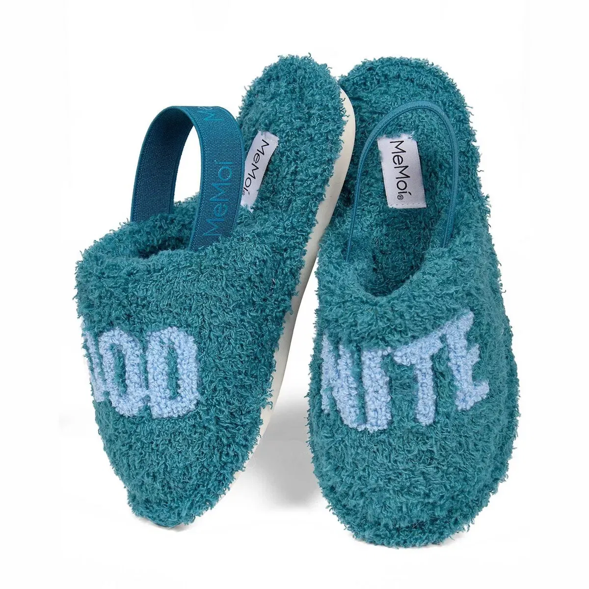 Детские тапочки-мюли с принтом Good Nite MENS FOOTWEAR/SHOECARE, Tropical Teal — фото 2