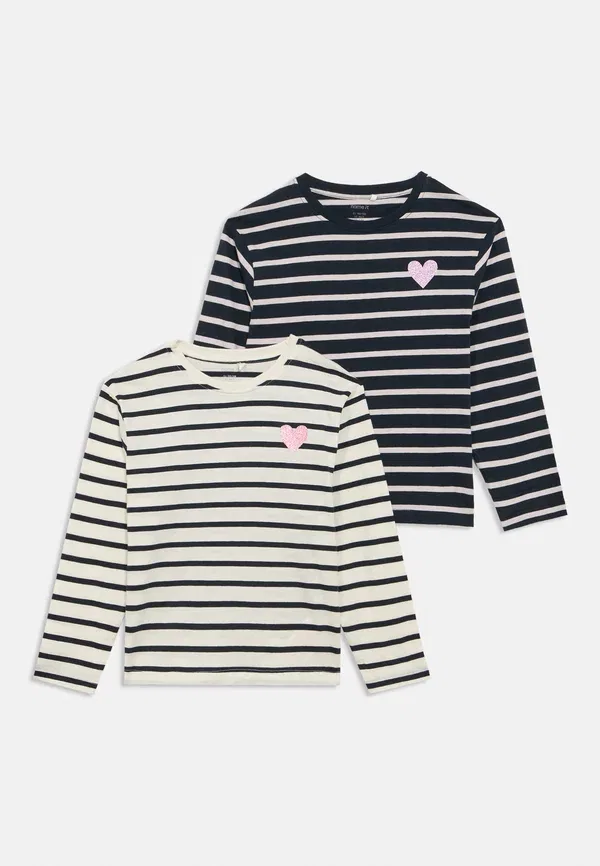 Комплект из 2 водолазок с длинным рукавом Striped Name It off-white, dark blue, темно-синий/кремовый — фото 3