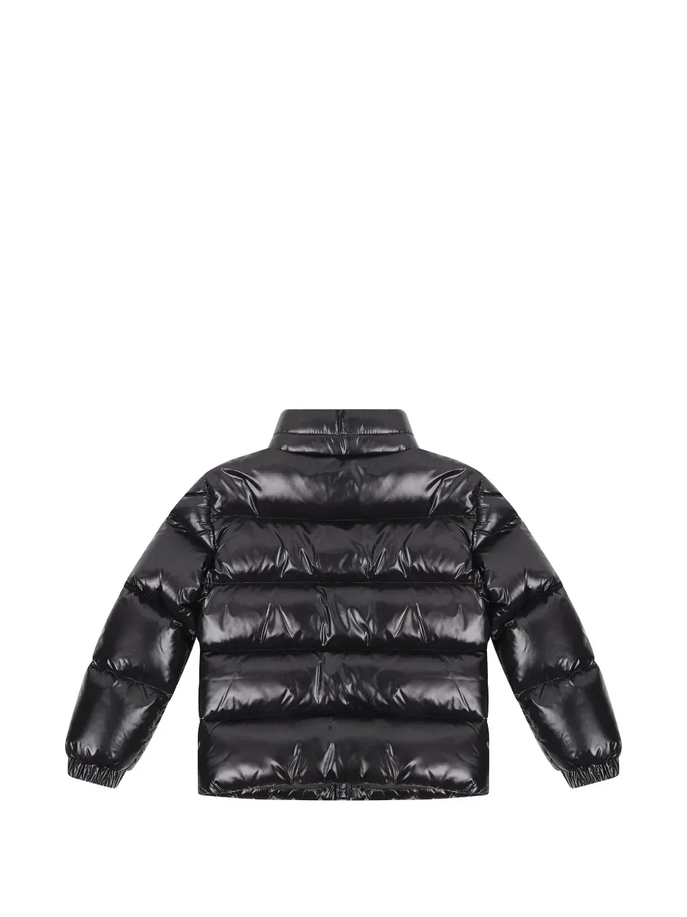 Стеганая куртка Alaxios с логотипом-нашивкой Moncler Enfant, черный — фото 2