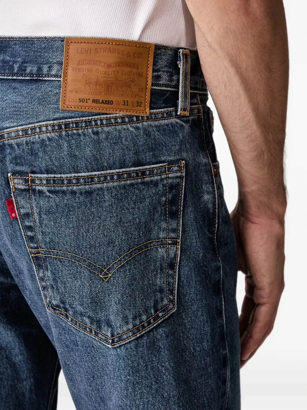501 Свободные джинсы прямого кроя Levi's, синий — фото 4
