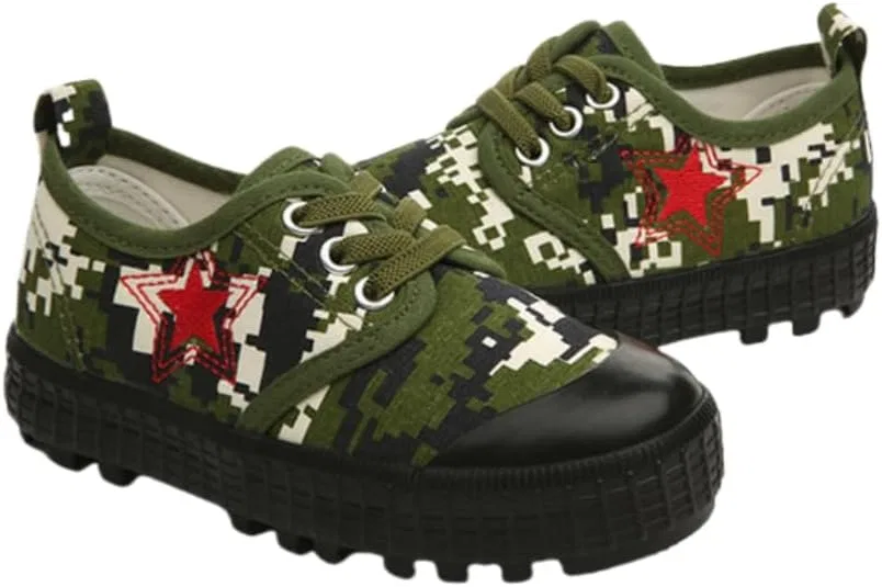 Детские кеды с ретро-камуфляжным принтом для мальчиков и девочек Auhoho, Camouflage — фото 4
