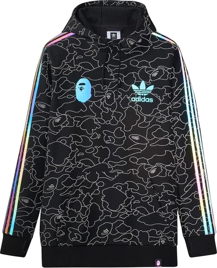 

Худи BAPE x adidas Tech Hoodie 'Black', черный