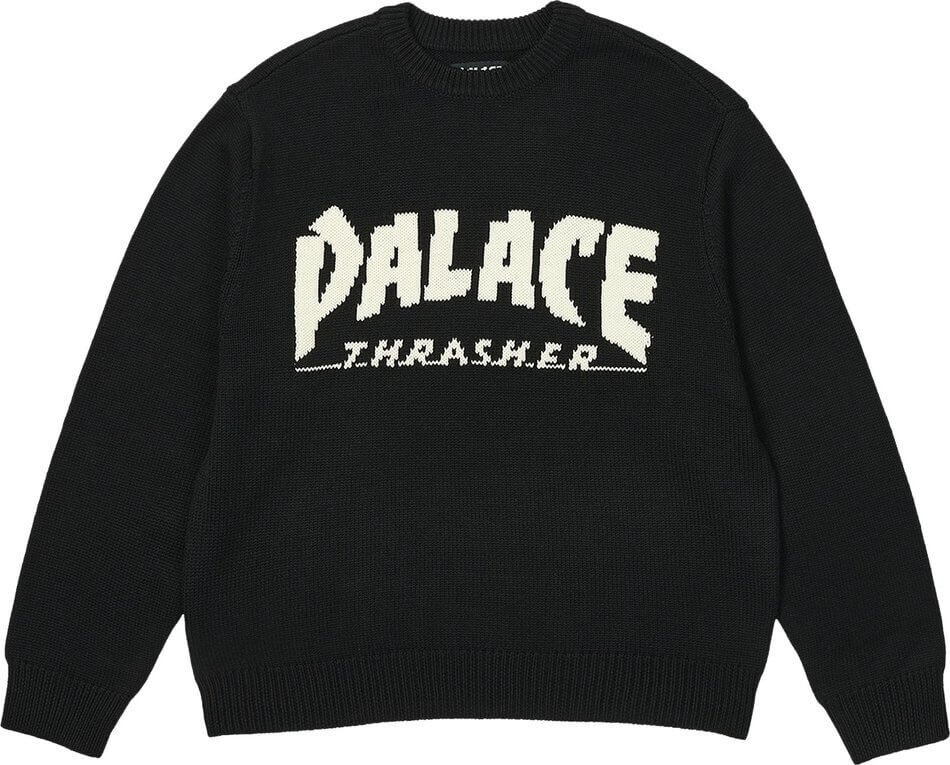 

Свитер Palace x Thrasher, черный