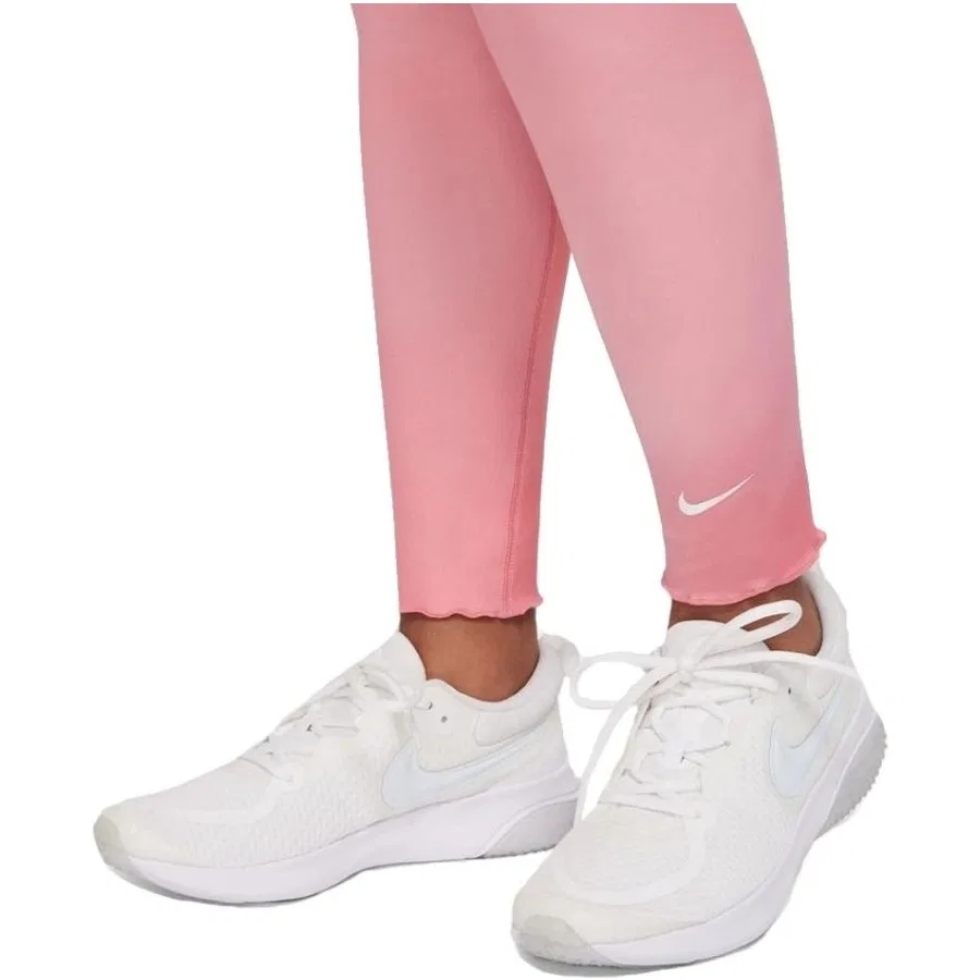 Детский спортивный леггинс Nike One Dri-FIT, Розовый — фото 2