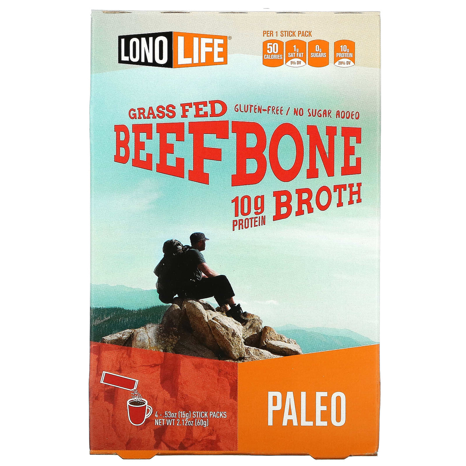

Бульон Lonolife говяжья косточка, 4 пакетика по 15 г