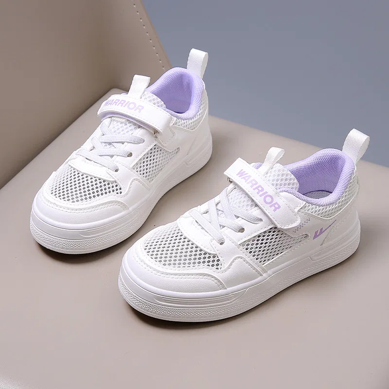 Детские кеды для скейтбординга с принтом White Purple WARRIOR — фото 3