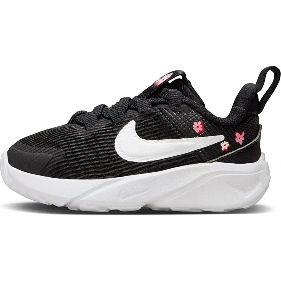 Детские кроссовки Nike Star Runner 4 с эластичными шнурками, Черный — фото 2