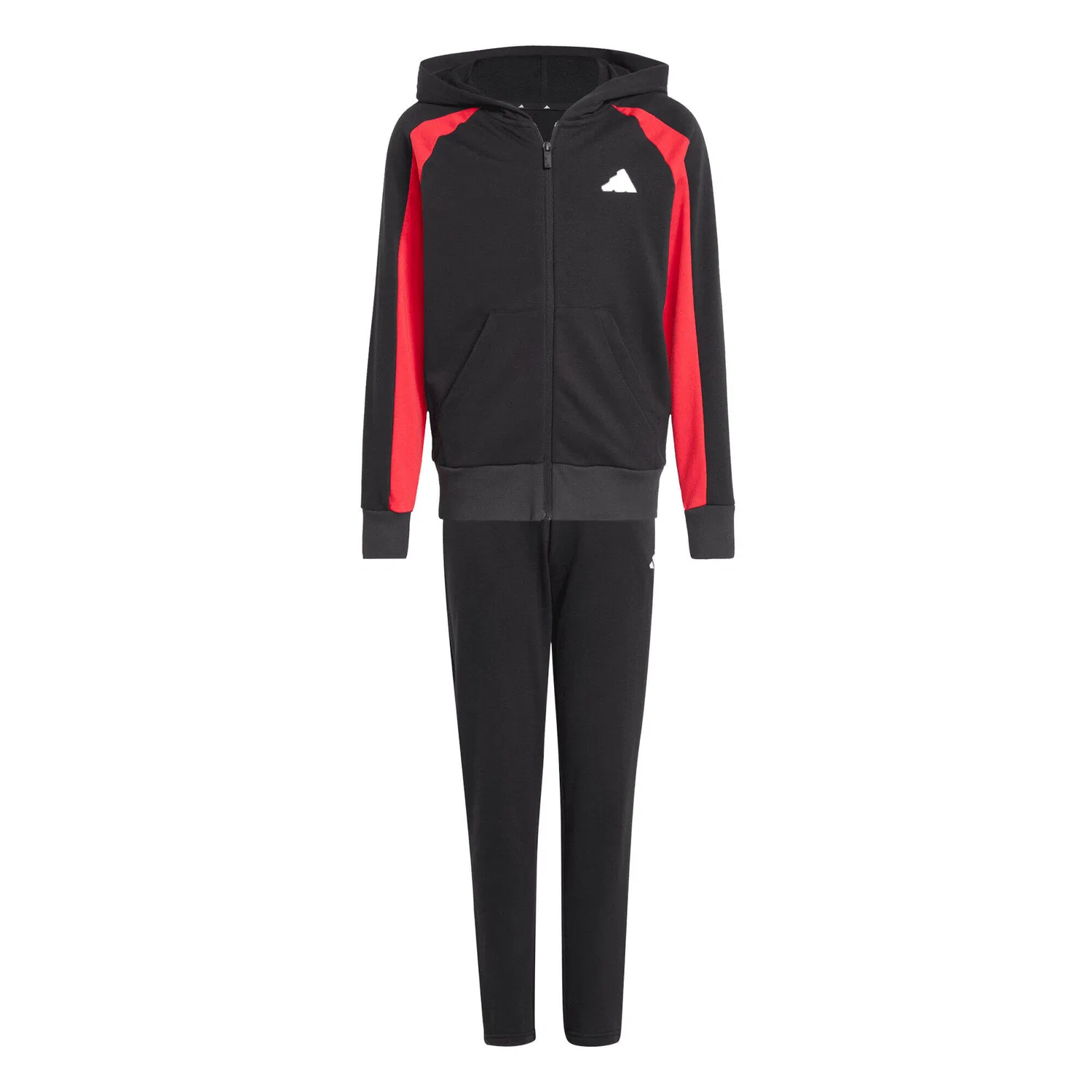 Детский спортивный костюм с цветными вставками Colorblock FT Tracksuit Adidas, Schwarz