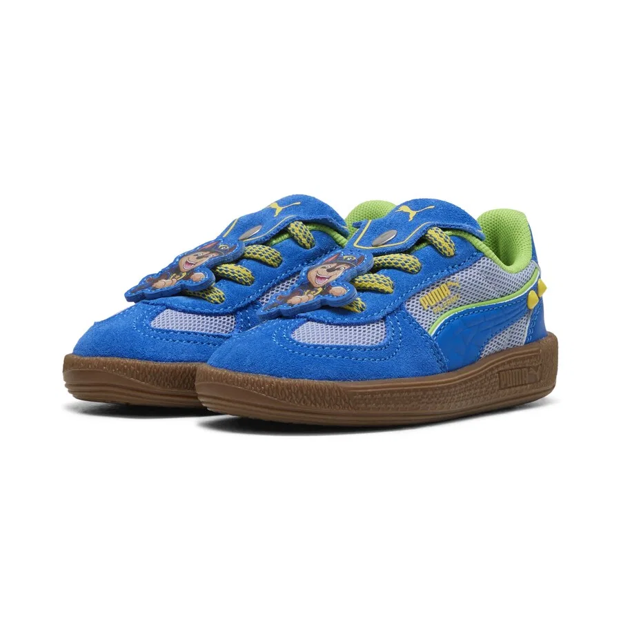 Кроссовки PUMA 'Puma x Paw Patrol Palermo' в королевском синем и светло-синем цветах — фото 2