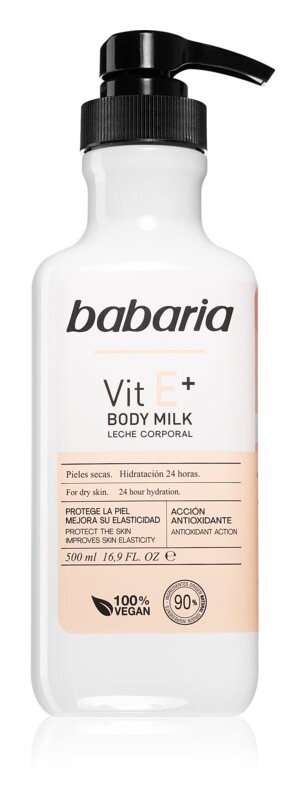 

Увлажняющее молочко для тела для сухой кожи Babaria Vitamin E