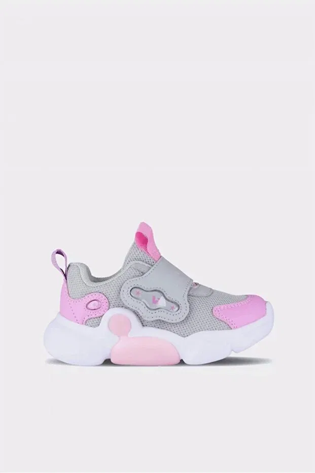 Детские кроссовки для девочек со светодиодами Vicco, Gray-Pink — фото 2