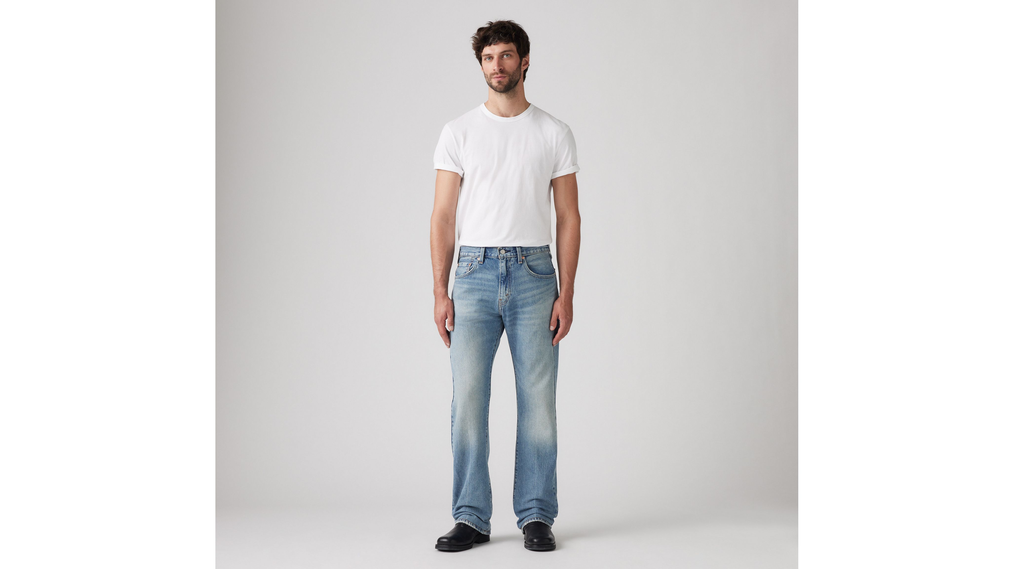 

517 Мужские джинсы Bootcut Levi's, цвет Rising Sun - Medium Wash - Non Stretch