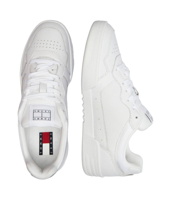 Кожаные кроссовки tjm cupsole Tommy Jeans, белый — фото 4