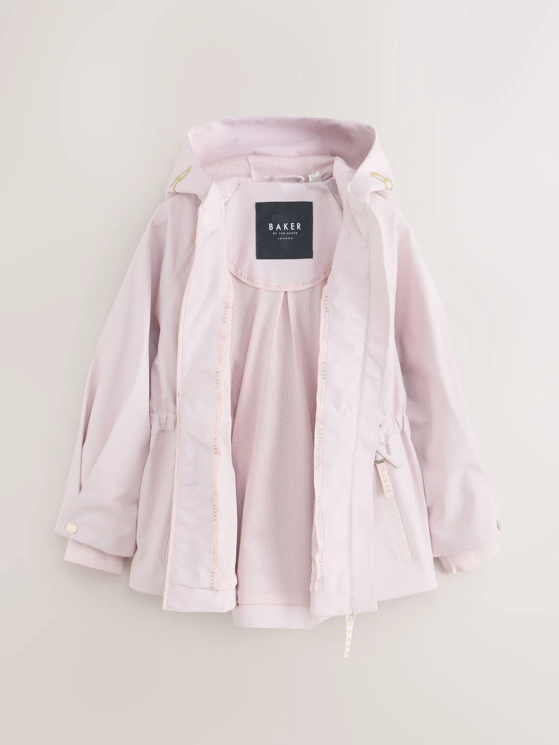 Пальто Baker by Ted Baker пастельно-розового цвета — фото 3