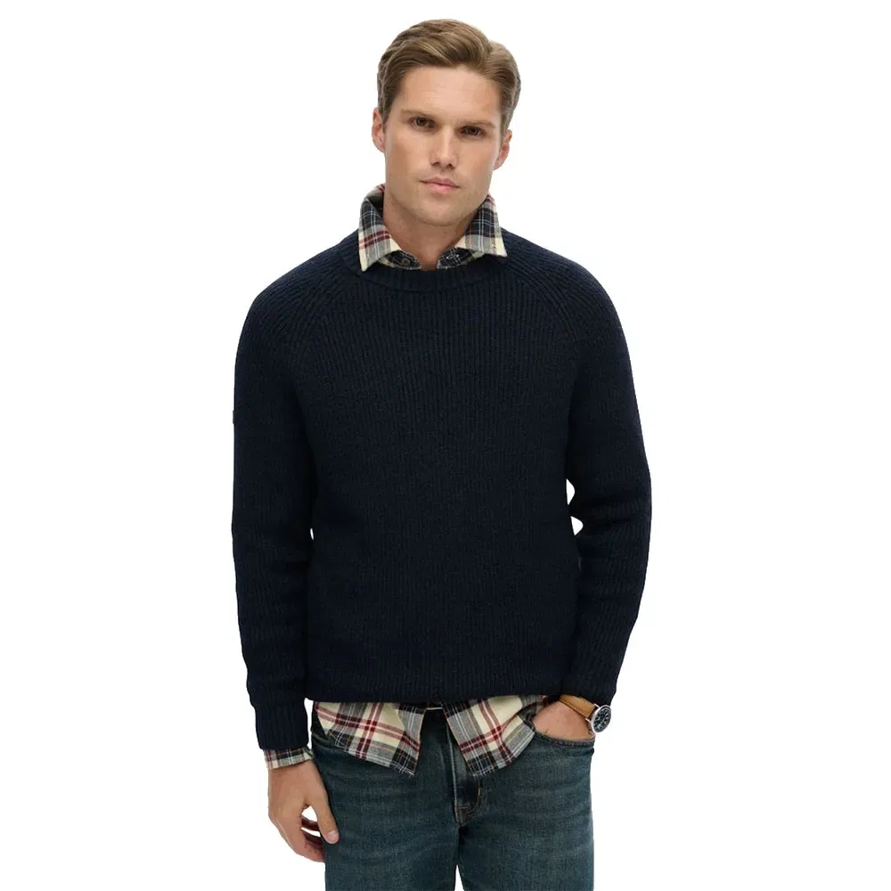 Свитер Chunky Raglan Superdry, черный