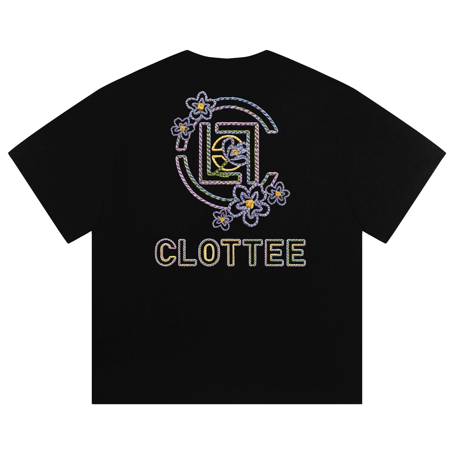 Детская футболка с круглым вырезом, прямого кроя, CLOT, Black (320g Heavyweight 100% Cotton)