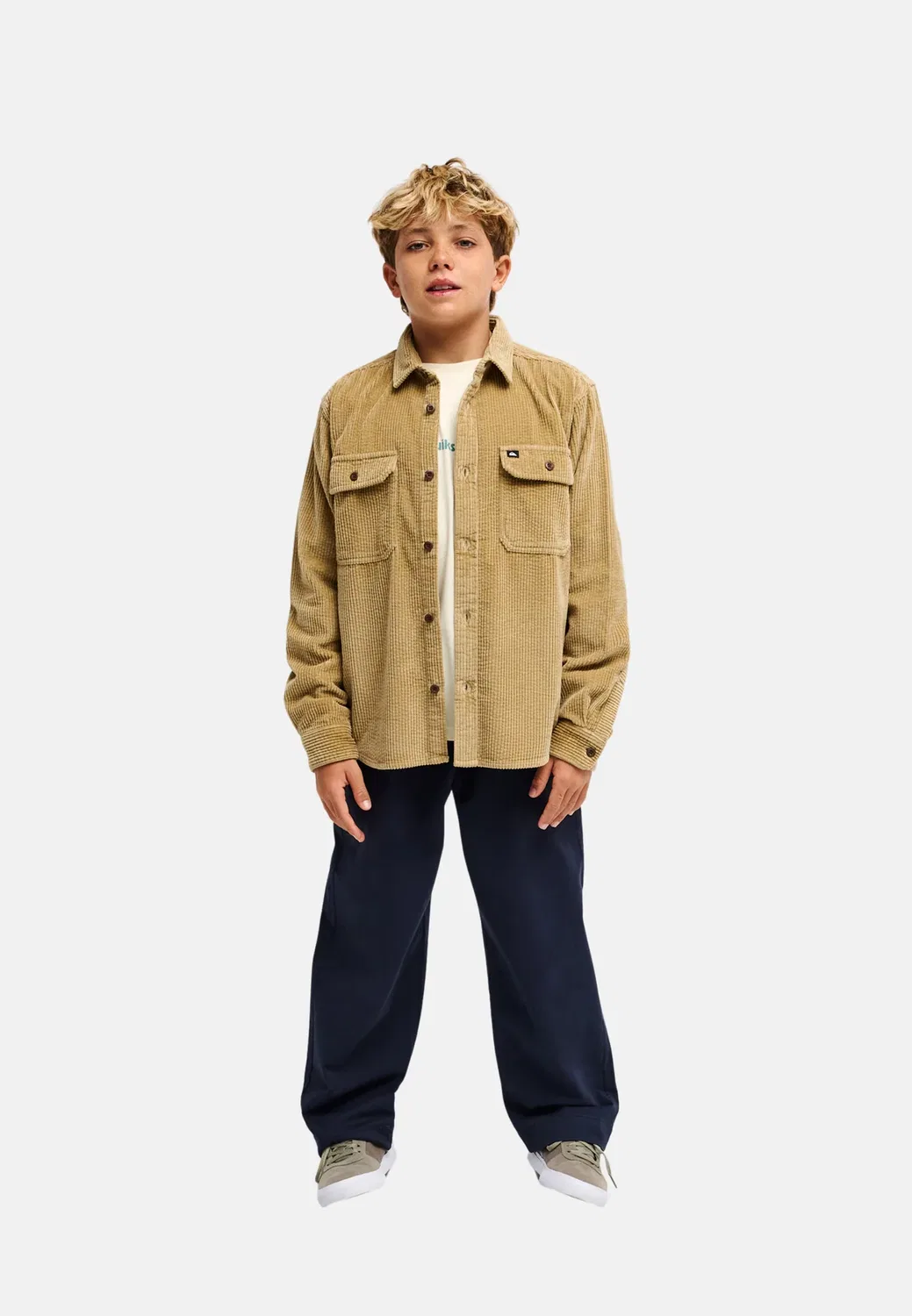 Шнур Venture - cordhemd für jungen 8-16 - рубашка Quiksilver, Light-Brown