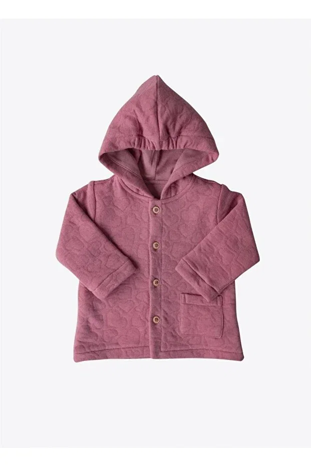 Детский кардиган с капюшоном Organic Livon Kitikate, Pink
