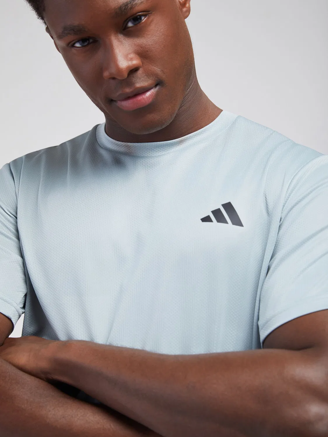 Футболка тренировочная Workout Essentials Base adidas, синий — фото 3