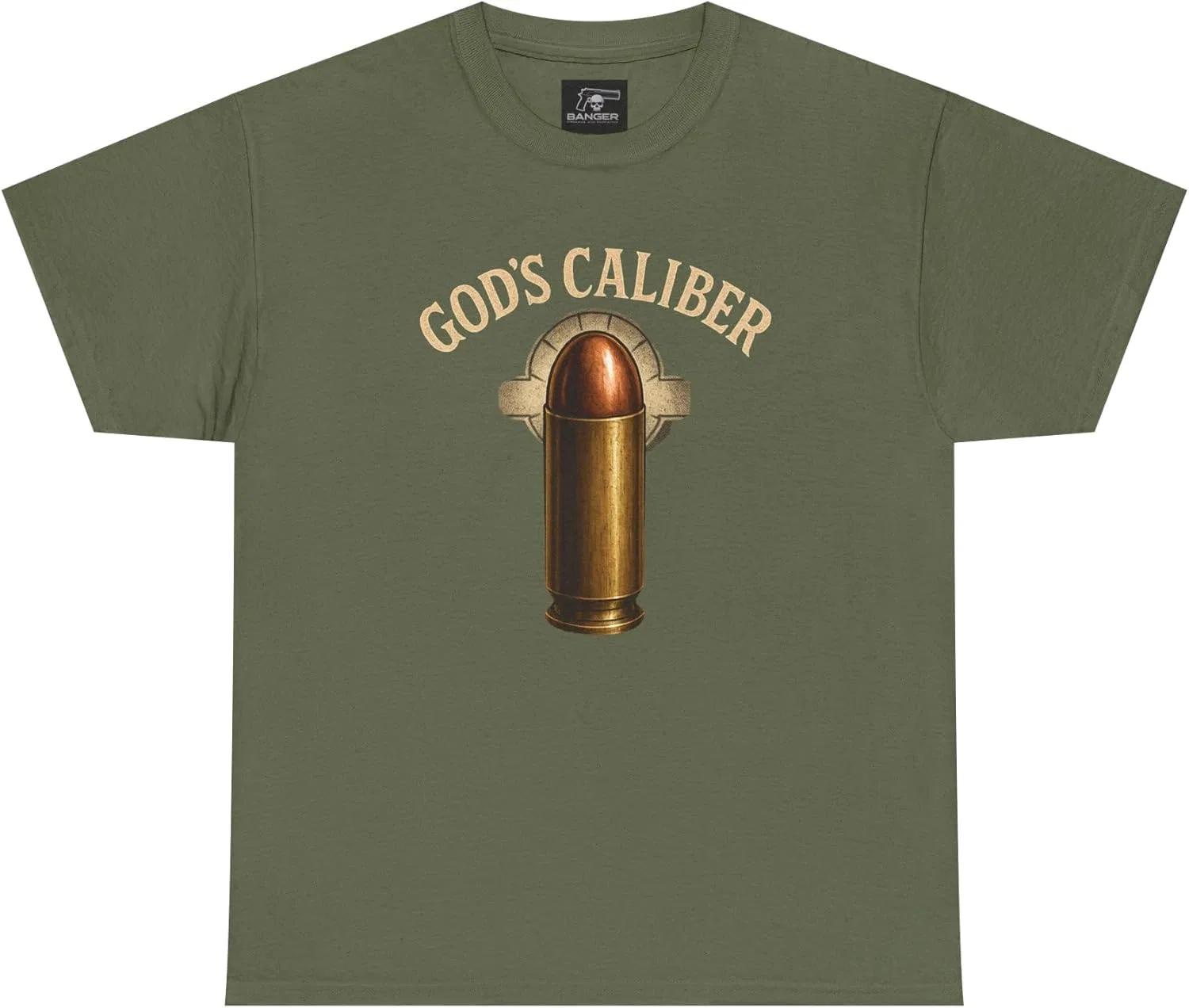 Футболка унисекс из плотного хлопка God's Caliber, футболка с принтом, повседневная одежда, подарок на день рождения, футболка с оригинальным рисунком, модная футболка