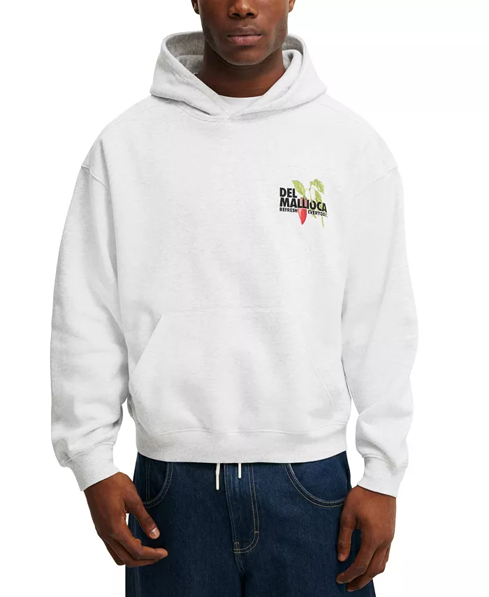 

Мужской худи Box Fit с принтом Cotton On, серый