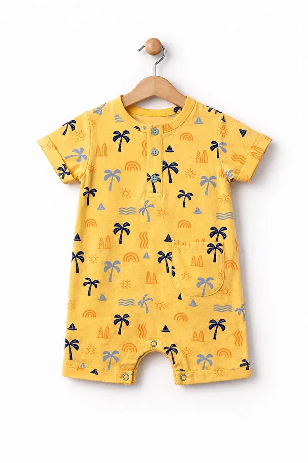 Детский комбинезон для мальчиков с принтом Basics For My Baby, Yellow