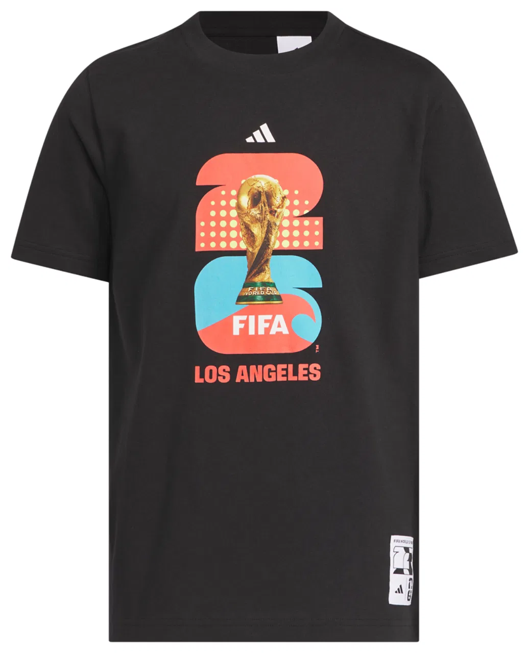 Футболка для мальчиков FIFA World Cup 26 Host City Los Angeles Adidas, черный