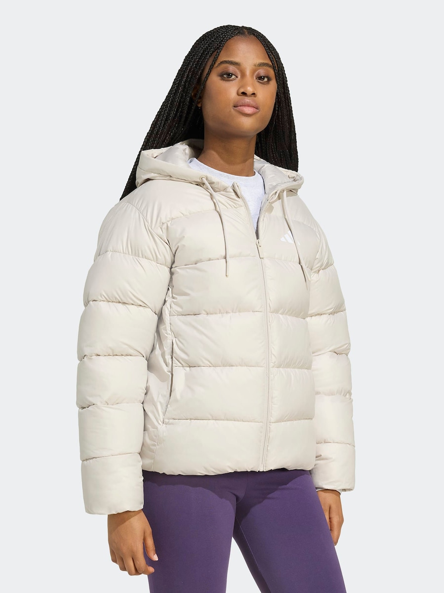Спортивная куртка ADIDAS SPORTSWEAR ESS, White/Off White — фото 2