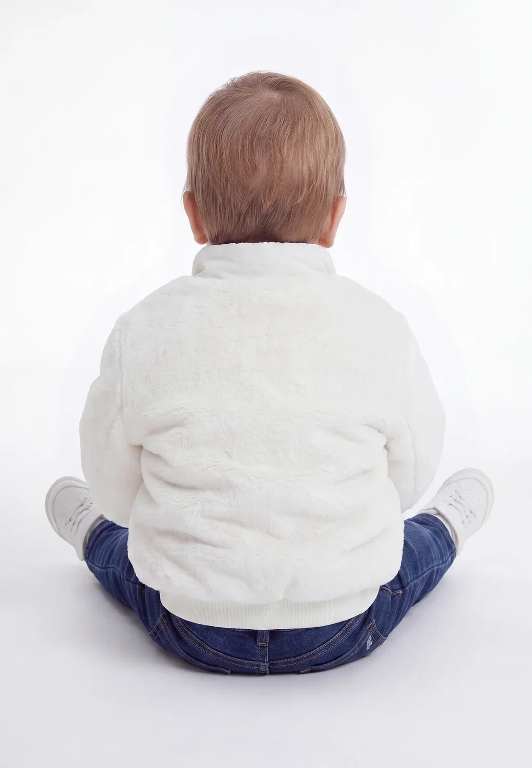 Двусторонняя пуховая куртка - легкая куртка Boss Kidswear, Ivory — фото 2