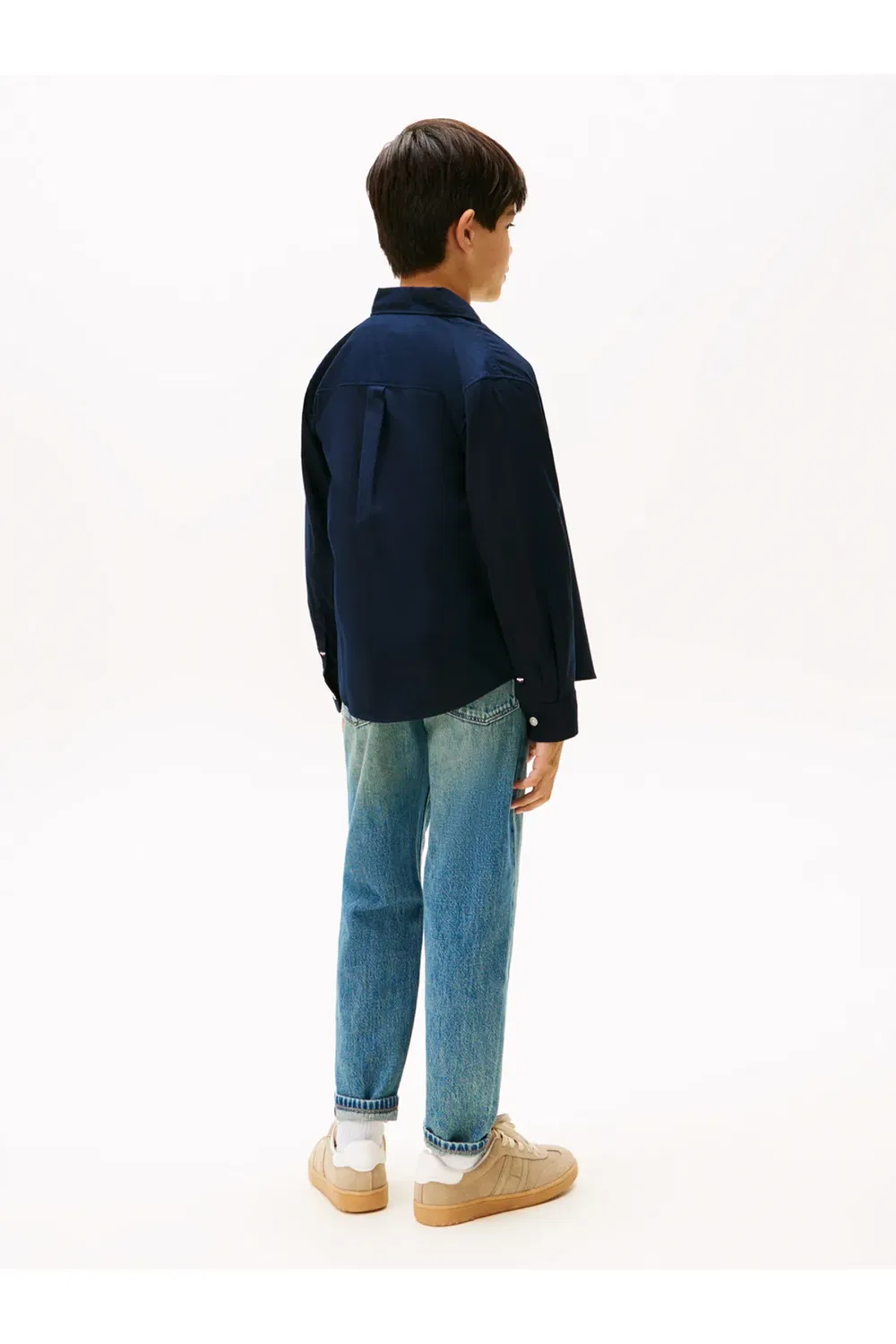 Детская рубашка-оксфорд с длинным рукавом Flag Tommy Hilfiger, Blue — фото 2