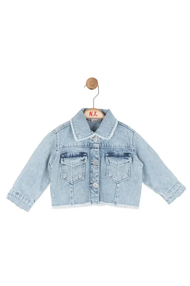 Детский жакет для девочек с принтом Petite jacket Nk Tekstil, Blue — фото 2