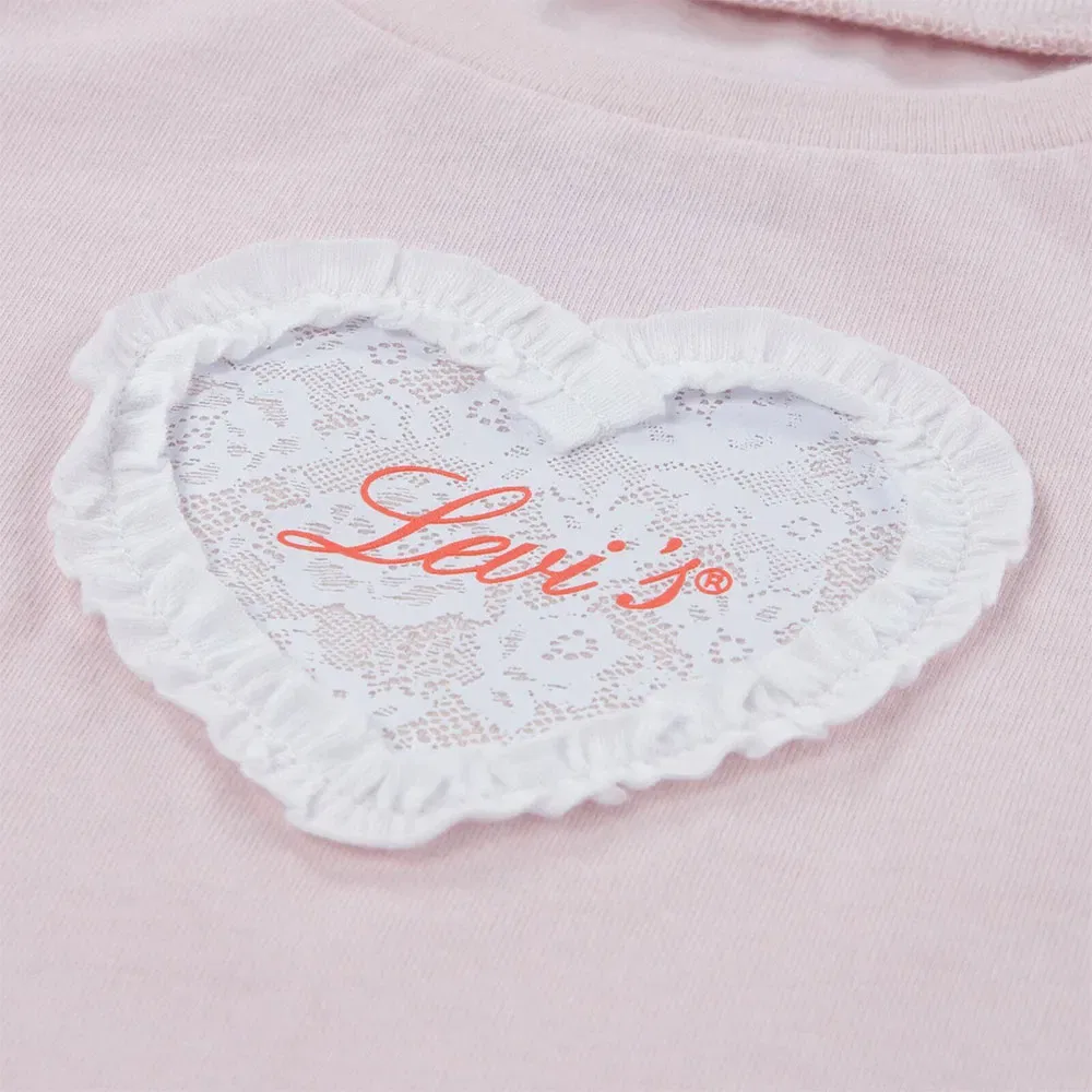 Детский комплект для девочек с коротким рукавом Levi's, Pink — фото 3